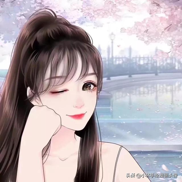简约手绘头像 温柔是人间宝藏.微信，简约手绘头像 温柔是人间宝藏.（一张张自带仙气的女生头像）