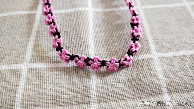 桃花手链编法教程，桃花手链编法教程全过程（桃花手链编绳图解教程）