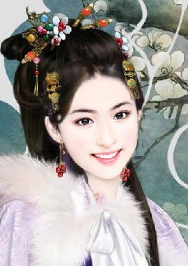 唯美手绘古装卡通美女图片，卡通画人物美少女手绘古装（手绘古装美女）