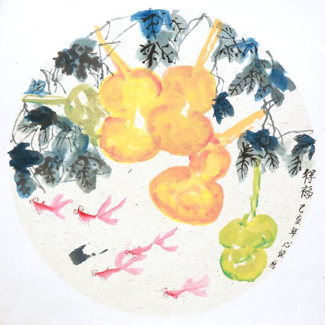 荷花池简笔画，荷花池简笔画手绘（美丽云浮——2020年云浮市庆祝六一儿童节少儿书画作品展）