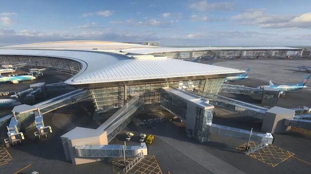 天府国际机场t2航站楼结构图，成都天府国际机场T2航站楼主体封顶