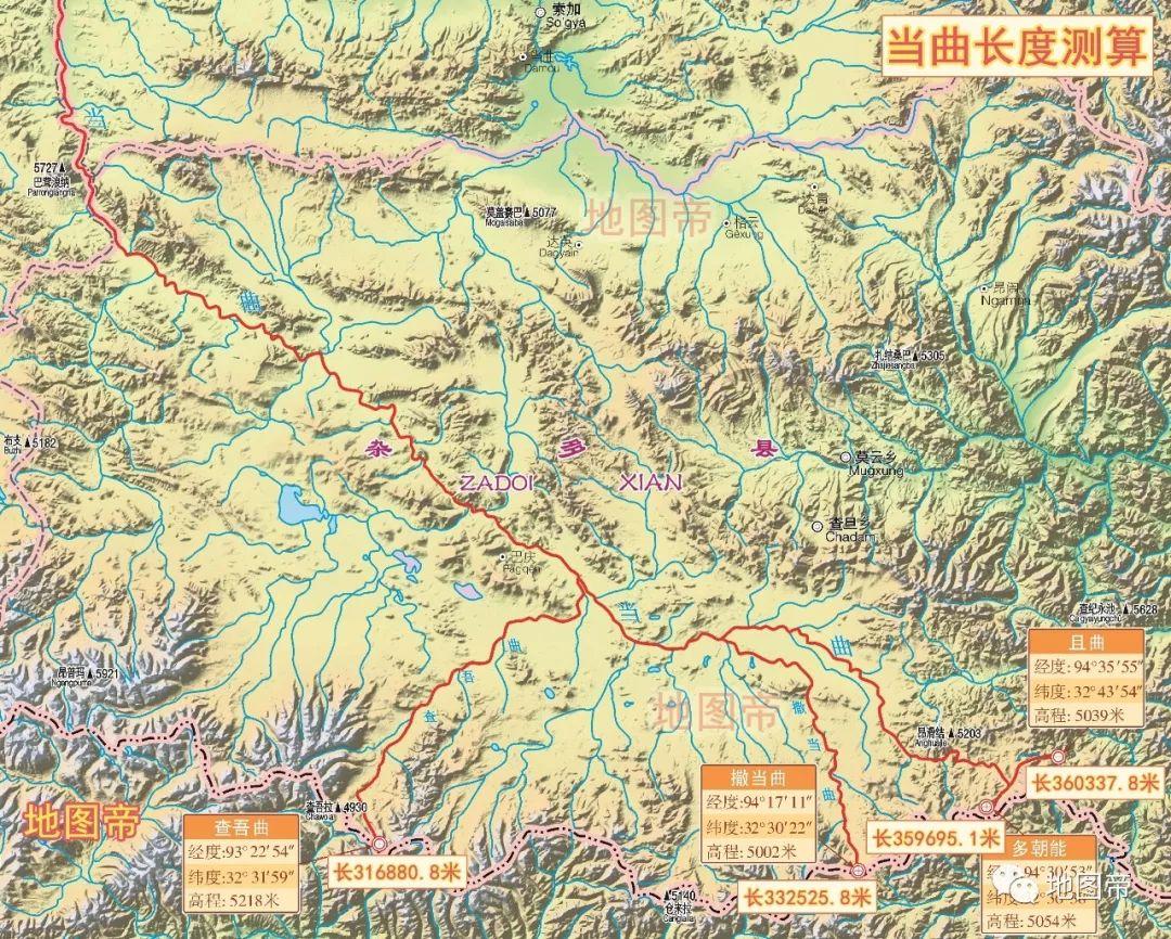 长江源头在哪里哪个省哪个县，长江起点和终点地图