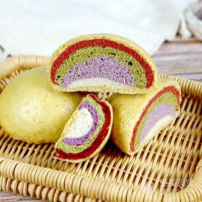 彩虹馒头的制作方法教程,彩虹馒头怎么做视频教程(让您看见彩虹的小