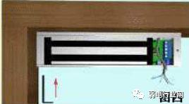 磁力锁安装示意图，门禁电磁锁安装线路图（<磁力锁>的标准安装方法）