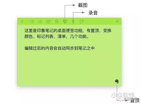 印象笔记桌面便签固定在桌面，如何在电脑桌面上设置便签（印象笔记新增桌面便签功能）