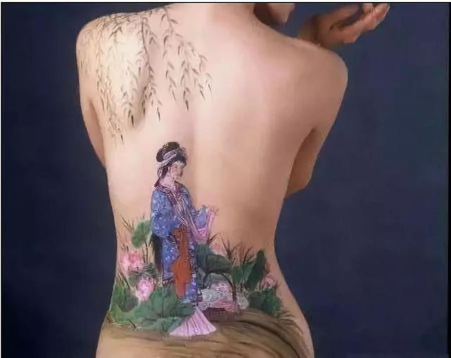 人面桃花别样红，人面桃花别样红意思（人体国画，美的盛宴）