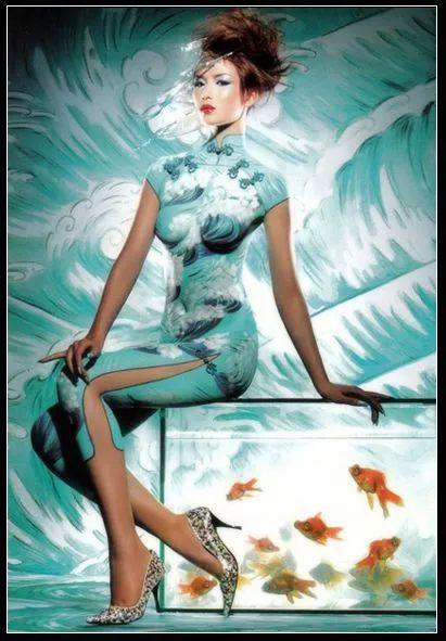 人面桃花别样红，人面桃花别样红意思（人体国画，美的盛宴）