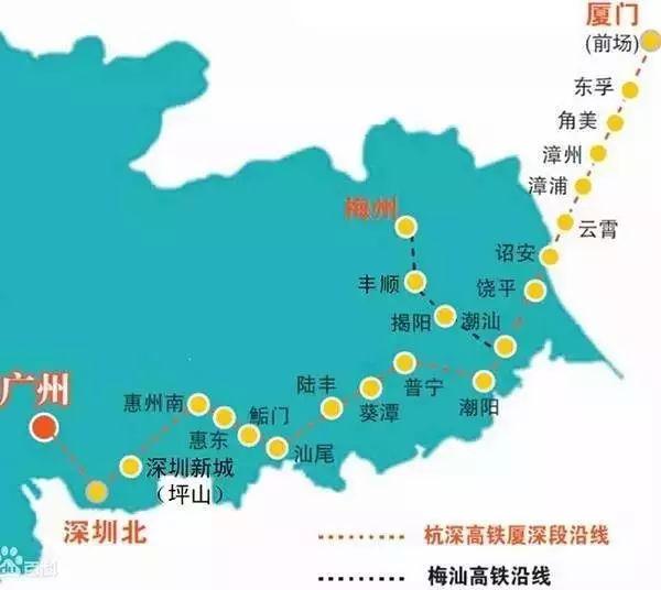 梅汕高铁开行方案，广州-梅州仅3.5h