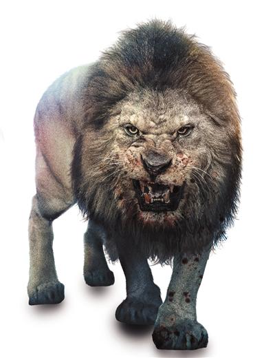 不断吞噬人类性命的太吓残暴狮子给人们的生活带来了极大的恐慌和震撼