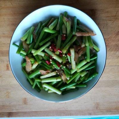 蒜苔炒腊肉的做法，蒜苔炒腊肉的做法7（#精品菜谱挑战赛#蒜苔炒腊肉）