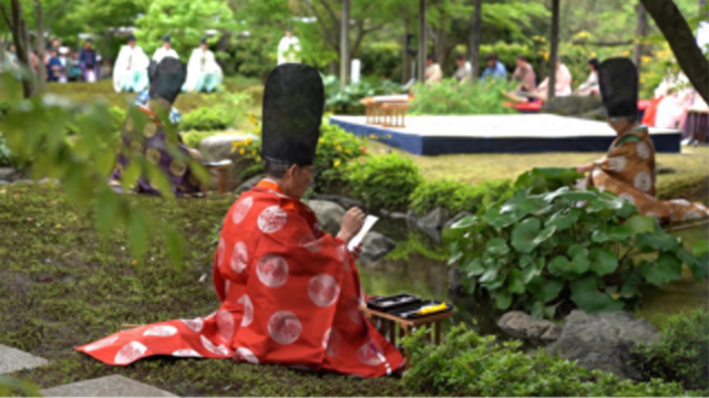京都刮起魏晋之风，城南宫曲水宴展现日本传统歌道，一年只有两次