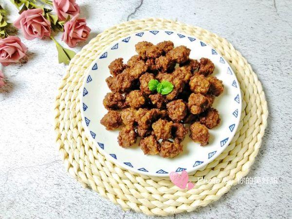 怎样炸羊肉丸子好吃又嫩，美食有花样#干炸羊肉丸子