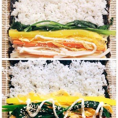 韩国紫菜包饭饭的配料，韩国紫菜包饭用什么米（韩式紫菜包饭）