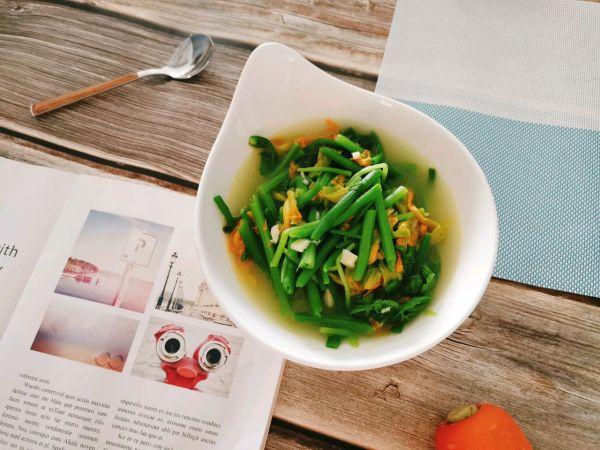 南瓜苗，给老爸做道菜#减脂不减味儿（南瓜苗的功效和作用）