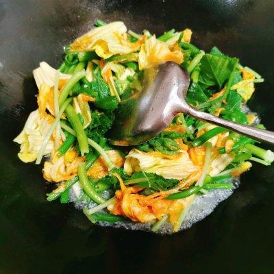 南瓜苗，给老爸做道菜#减脂不减味儿（南瓜苗的功效和作用）