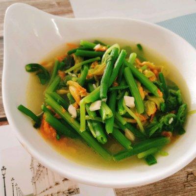 南瓜苗，给老爸做道菜#减脂不减味儿（南瓜苗的功效和作用）