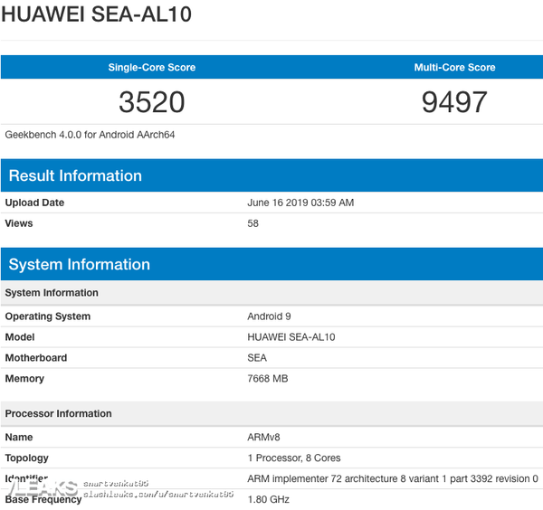 华为sea-al10是什么型号，sea-al10是什么型号（麒麟980/与P30）
