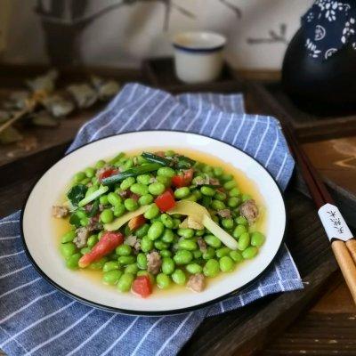 青豆怎么炒好吃，毛豆怎么炒好吃又简单（#花10分钟，做一道菜）