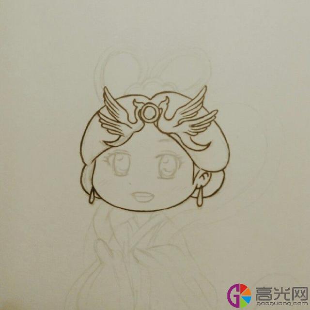 嫦娥和玉兔怎么画，12星座 公主 古装美女图片（可爱的q版嫦娥简笔画画法）