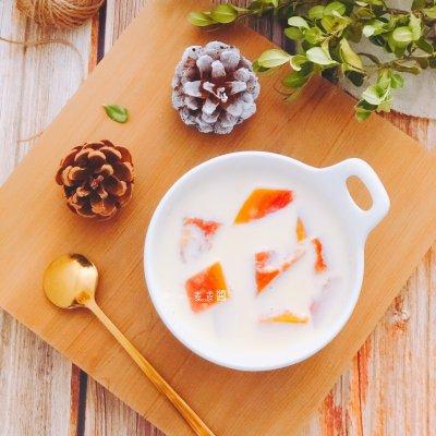 木瓜炖牛奶的功效，牛奶木瓜下奶汤怎么做（这么美味的木瓜炖牛奶都没吃过）