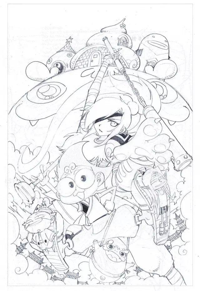 如何用马克笔画漫画，用马克笔画动漫怎么画（神秘的手绘漫画绘制过程+考考你的“电眼”）