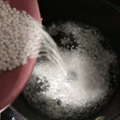 椰香红豆西米露的做法，椰奶红豆西米露图片（#夏日冰品不能少#红豆西米露）