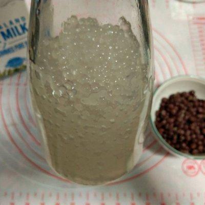 椰香红豆西米露的做法，椰奶红豆西米露图片（#夏日冰品不能少#红豆西米露）