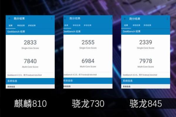 麒麟810跑分，geekbench骁龙跑分（究竟能否拳打730脚踢845）