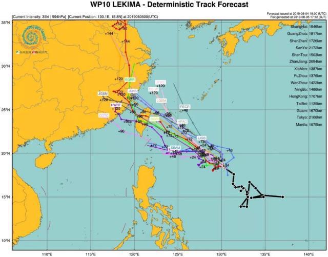台风路径图实时发布，2022年7号台风最新消息路径图（第9号台风利奇马/10号台风罗莎实时动态路径图发布）