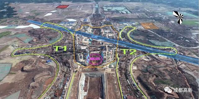 天府国际机场t2航站楼结构图，成都天府国际机场T2航站楼主体封顶