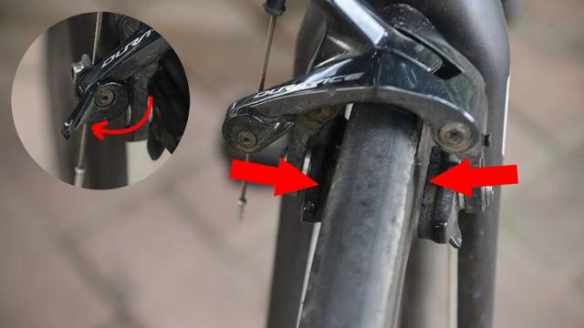 自行车后刹车安装图图片