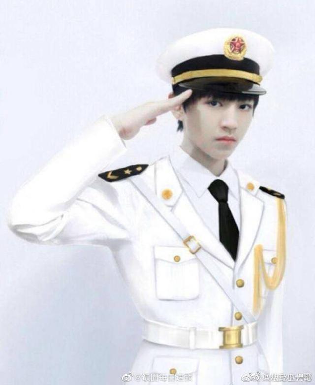 TFBOYS帅气图片，tfboys帅气的照片（军装照，一身正气的帅气酷盖）