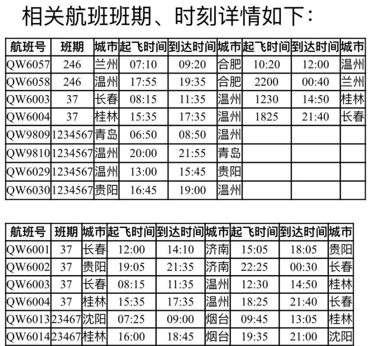 温州到青岛(温州到贵阳飞机票)
