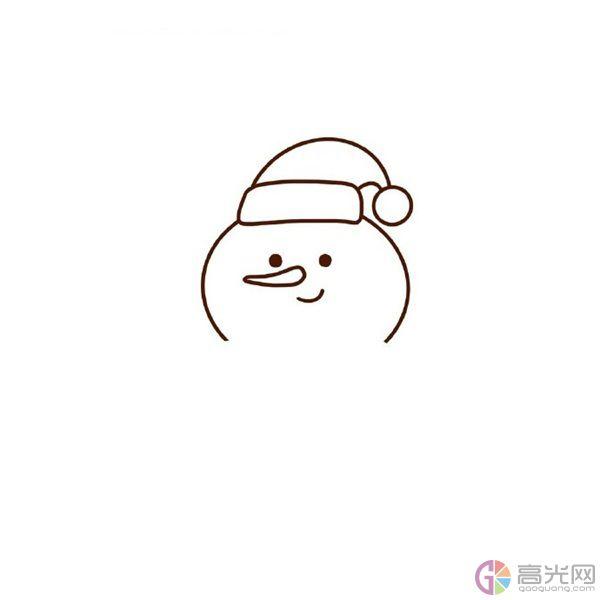 小雪人简笔画，简单可爱雪人画法教程（可爱的小雪人简笔画图片大全）