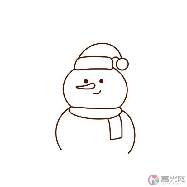 小雪人简笔画，简单可爱雪人画法教程（可爱的小雪人简笔画图片大全）