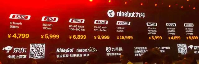 电动摩托车价格表，电动摩托车价格表大全（九号电动车E及九号电动车C上市）