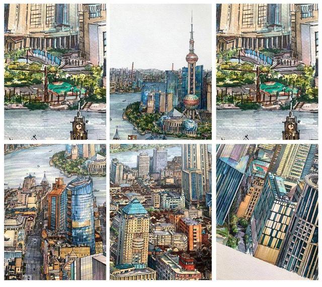 北京故宫简笔画，天安门简笔画（画出长达2.9m故宫全景图）