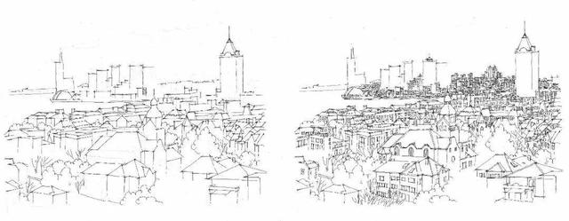 北京故宫简笔画，天安门简笔画（画出长达2.9m故宫全景图）