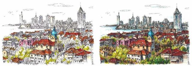北京故宫简笔画，天安门简笔画（画出长达2.9m故宫全景图）