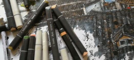 北京故宫简笔画，天安门简笔画（画出长达2.9m故宫全景图）