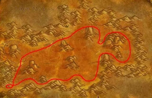 魔兽世界怀旧服采矿分布图，采矿1-300速成矿石分布图