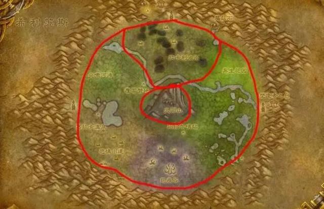 魔兽世界怀旧服采矿分布图，采矿1-300速成矿石分布图