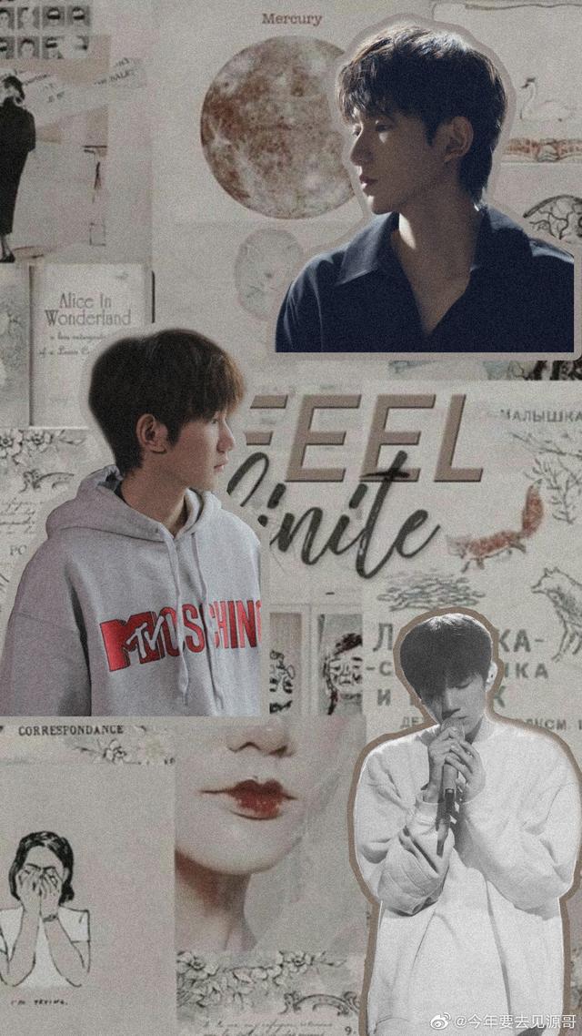 王源壁纸拼接，王源精选壁纸（饭制九宫格王源绝美照片图片）