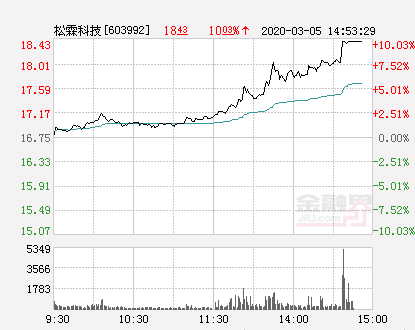 松霖科技股票（快讯：松霖科技涨停）