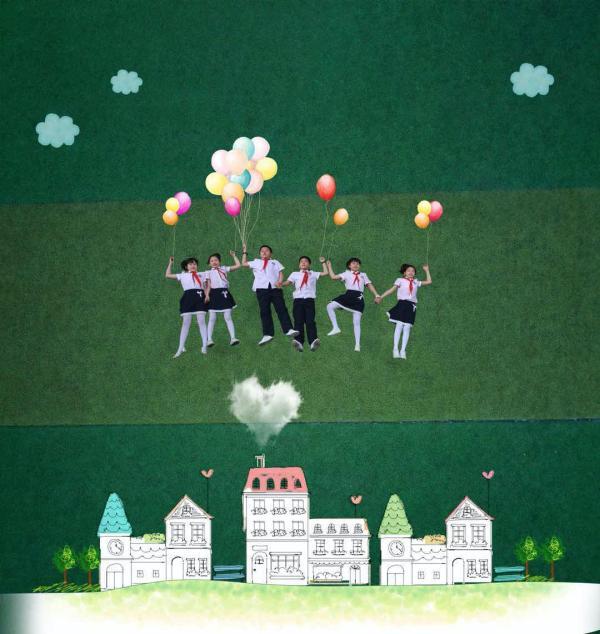 篮球图片简笔画，篮球简笔画怎么画（西安这所小学把操场当“画板”学生做“画笔”创作的“儿童画”太有意思了）