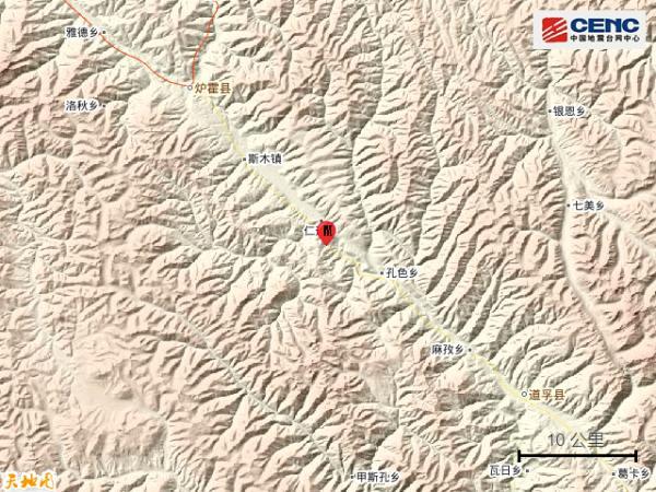 炉霍县海拔多少米，炉霍县宗塔草原海拔高度（四川甘孜州炉霍县发生3.6级地震）