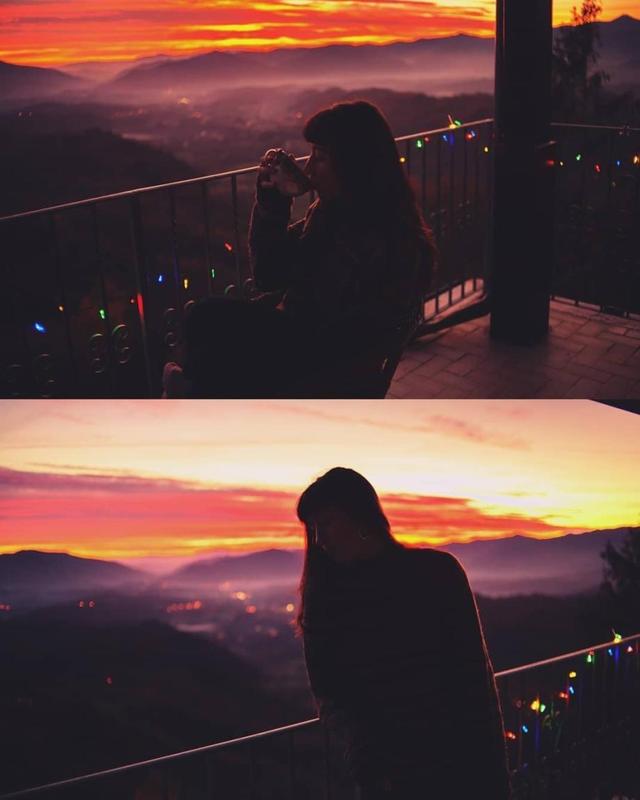 淡紫色的黄昏时刻，淡淡的紫色天津话