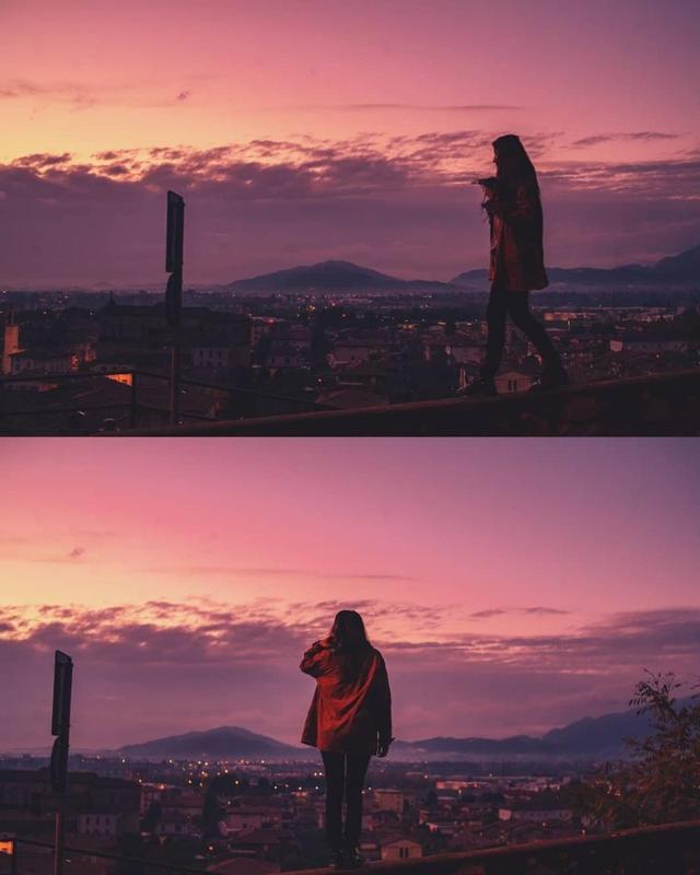 淡紫色的黄昏时刻，淡淡的紫色天津话