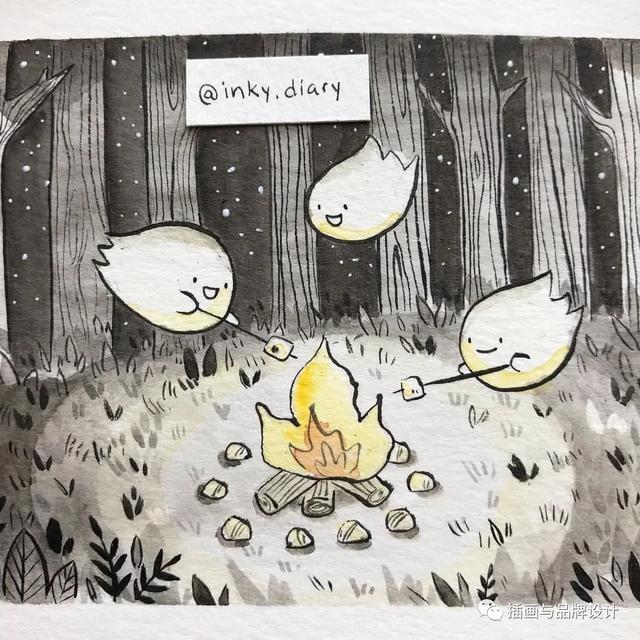 小动物主题可爱图片，小动物图像可爱（插画丨敲可爱的水彩风小动物）