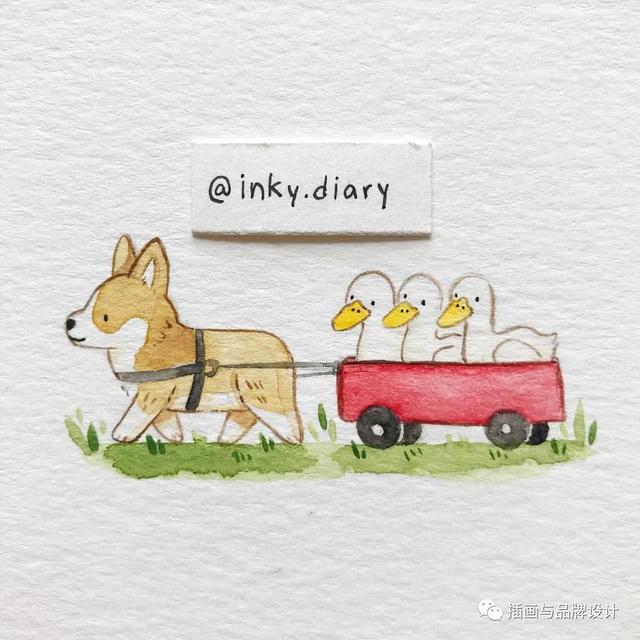 小动物主题可爱图片，小动物图像可爱（插画丨敲可爱的水彩风小动物）